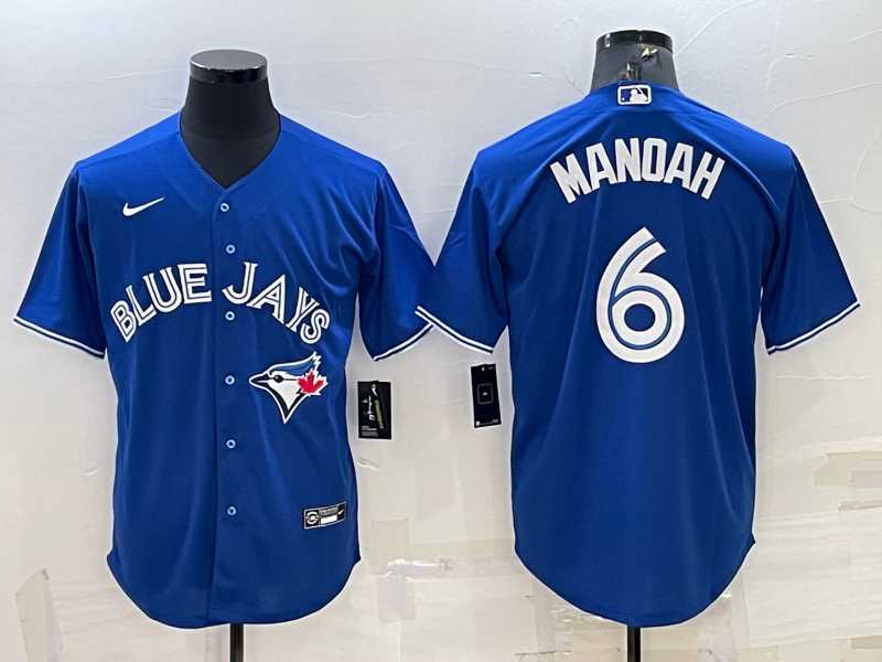 Men%27s Toronto Blue Jays #6 Alek Manoah Royal Cool Base Stitched Jersey->nfl m&n throwback->NFL Jersey